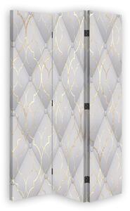 Paraván Marocký jetel v šedé barvě Rozměry: 180 x 170 cm, Provedení: Otočný paraván 360°