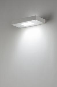 Nástěnné designové bílé LED svítidlo Nogent (Nástěnné hranaté světlo, vestavěné LED, 3000 Kelvinů, 828 Lumenů)