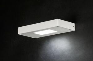 Nástěnné designové bílé LED svítidlo Nogent (Nástěnné hranaté světlo, vestavěné LED, 3000 Kelvinů, 828 Lumenů)