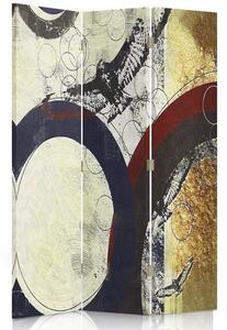 Paraván Grafitový abstrakt Rozměry: 145 x 170 cm, Provedení: Klasický paraván