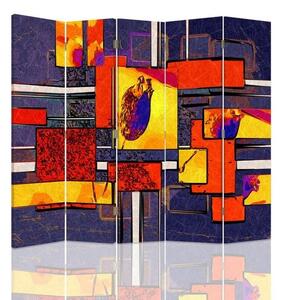 Paraván Abstrakt a geometrie Rozměry: 180 x 170 cm, Provedení: Klasický paraván