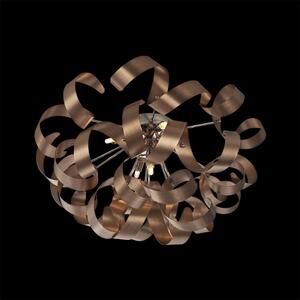 LUXERA Stropní designové osvětlení RIBBON, 5xG9, 33W, bronzové 64357
