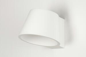 Nástěnné bílé svítidlo Rodi White (Kulaté nástěnné světlo, žárovka G9)