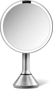 Kosmetické zrcátko Simplehuman senzor,5x,nerez