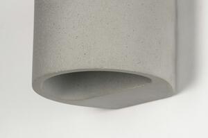 Nástěnné betonové šedé svítidlo Gargana Beton (LMD)