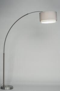 Stojací designová oblouková lampa Adamo Soffito Taupe Yersey (LMD)