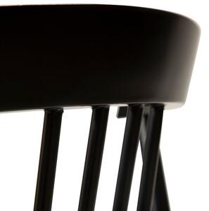 ​​​​​Dan-Form Černá kovová jídelní židle DAN-FORM Sava s výpletem