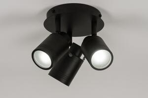 Stropní bodové černé koupelnové svítidlo Gilles III Black (LMD)