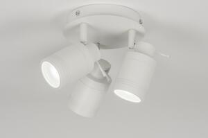 Stropní bodové bílé koupelnové svítidlo Gilles III White (LMD)