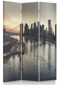 Paraván Brooklynský most v New Yorku Rozměry: 110 x 170 cm, Provedení: Klasický paraván