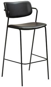 ​​​​​Dan-Form Černá koženková barová židle DAN-FORM Zed 77 cm