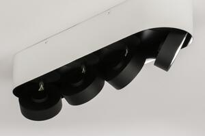 Stropní bodové bílé LED svítidlo Troncetto IV Black and White (LMD)