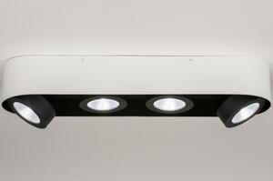 Stropní bodové bílé LED svítidlo Troncetto IV Black and White (LMD)