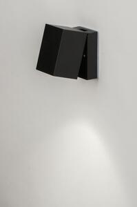 Nástěnné černé koupelnové svítidlo Casolle Black (Moderní naklápěcí nástěnné světlo do koupelny v černé barvě)