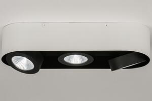 Stropní bodové bílé LED svítidlo Troncetto III Black and White (LMD)