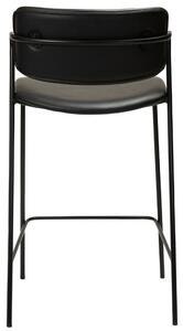 ​​​​​Dan-Form Černá koženková barová židle DAN-FORM Zed 67 cm