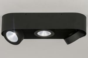 Stropní bodové černé LED svítidlo Troncetto III Black (LMD)