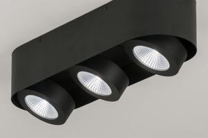 Stropní bodové černé LED svítidlo Troncetto III Black (LMD)