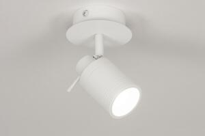 Stropní nebo nástěnné bodové bílé koupelnové svítidlo Spot Riva White (LMD)