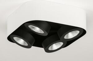 Stropní bodové designové LED svítidlo Troncetto Quatro Black and White (LMD)