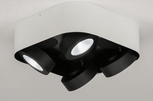 Stropní bodové designové LED svítidlo Troncetto Quatro Black and White (LMD)