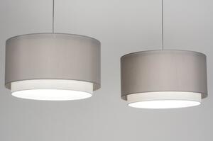 Závěsné designové šedé svítidlo Napolitana Yersey (LMD)