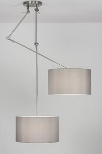 Závěsné designové šedé svítidlo Snap Duo Yersey (LMD)