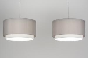 Závěsné designové šedé svítidlo Napolitana Yersey (LMD)