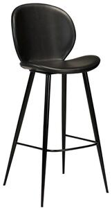 ​​​​​Dan-Form Černá koženková barová židle židle DAN-FORM Cloud 77 cm