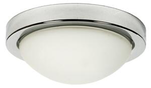 CLX Stropní koupelnové osvětlení GIULIO, 1xE27, 60W, chromované, 28cm, kulaté, IP44 11-96916