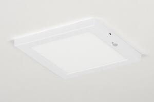 Stropní bílé LED svítidlo s čidlem pohybu Avanti White (LMD)