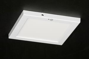 Stropní bílé LED svítidlo s čidlem pohybu Avanti White (LMD)