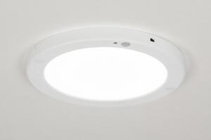 Stropní kulaté bílé LED svítidlo s čidlem pohybu Stilla (LMD)