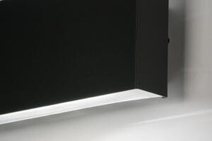 Nástěnné venkovní černé LED svítidlo Nicola (LMD)