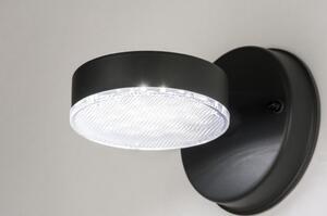Nástěnné venkovní černé LED svítidlo Antonio Black (LMD)