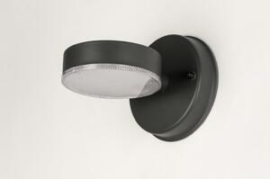 Nástěnné venkovní černé LED svítidlo Antonio Black (LMD)