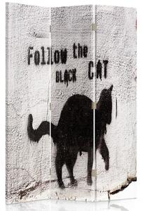 Paraván Za černou kočkou Velikost: 110 x 170 cm, Provedení: Klasický paraván