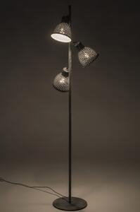 Stojací designová šedá lampa Tyndall (LMD)