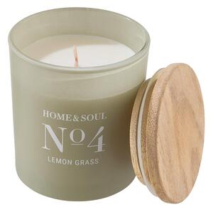 HOME & SOUL Vonná svíčka Lemon Grass No. 4 se sójovým voskem