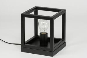 Stolní industriální černá lampa Boston Black (LMD)