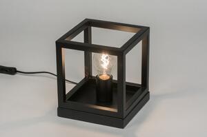 Stolní industriální černá lampa Boston Black (LMD)