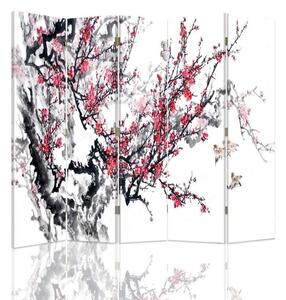 Paraván Jemná japonská třešeň Rozměry: 180 x 170 cm, Provedení: Klasický paraván