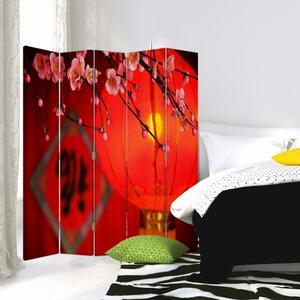 Paraván Japonská lucerna Rozměry: 110 x 170 cm, Provedení: Klasický paraván