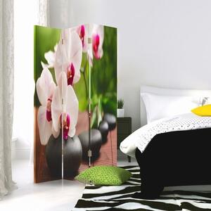 Paraván Orchidej a šumivé kameny Rozměry: 110 x 170 cm, Provedení: Klasický paraván