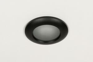 Zápustné koupelnové černé bodové svítidlo (LMD)