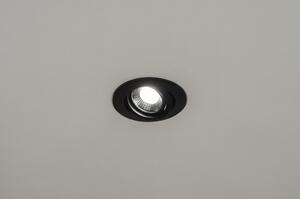 Zápustné kulaté černé bodové svítidlo (LMD)