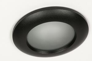 Zápustné koupelnové černé bodové svítidlo (LMD)