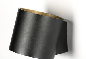 Nástěnné černé LED svítidlo Elena B (LMD)