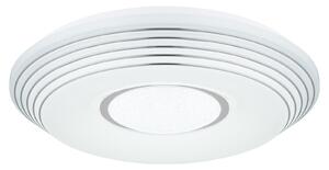 GLOBO Stropní LED moderní osvětlení se třpytivým efektem PILLO, 40W, teplá bílá-studená bílá, 50cm, kulaté 41293-40