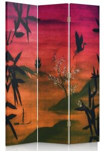Paraván Japonská krajina Rozměry: 110 x 170 cm, Provedení: Klasický paraván